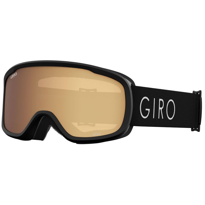 GIRO نظارات التزلج والتزلج على الجليد للنساء والشباب من جيرو - حزام أسود خفيف مع عدسات ذهبية/صفراء - Image 1